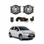 Kit Farol Auxiliar De Milha Citroen C3 2009 Até 2012 Botão Tic-Tac Quadrado