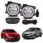 Kit Farol Auxiliar De Milha Fiat Argo Cronos 2017 Até 2022 Botão Modelo Original