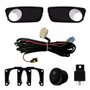 Kit Farol Auxiliar de Milha Fiat Palio G3 2004 até 2007 Siena G3 2004 até 2007 Strada G3 2004 até 2007 Moldura Cromada