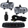 Kit Farol Auxiliar De Milha Fiat Strada Endurance 2020 2021 2022 2023 Botão Modelo Original
