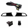 Kit Farol Auxiliar de Milha Gol G6 Voyage G6 2013 até 2016 Moldura Cromada Botão Original