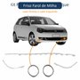 Kit Friso Cromado Parachoque Vw Polo 2012 Até 2016 - 05 Peças