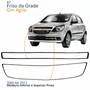 Kit Friso Grade Dianteira Gm Agile 2009 2010 2011 2012 2013 Superior Inferior Preta