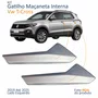 Kit Gatilho Maçaneta Interior Vw T-Cross 2019 Até 2025 Lado Esquerdo 2 Peças