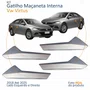 Kit Gatilho Maçaneta Interior Vw Virtus 2018 Até 2025 4 Peças
