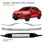 Kit Grade Moldura Parachoque Fiat Cronos 2018 Até 2023 Inferior