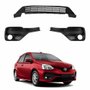Kit Grade Parachoque Dianteiro Toyota Etios 2017 Até 2020 Central E Milha Com Furo