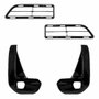 Kit Grade Parachoque Dianteiro Toyota Hilux Srv 2021 2022 2023 Central E Milha Black Piano