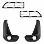 Kit Grade Parachoque Dianteiro Toyota Hilux Srv 2021 2022 2023 Central E Milha Preto Texturizado