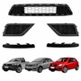 Kit Grade Parachoque Vw Gol Saveiro Voyage G8 2018 Até 2023 Milha Sem Furo, Central E Friso Inferior