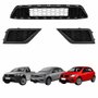 Kit Grade Parachoque Dianteiro Vw Gol Saveiro Voyage G8 2018 Até 2023 Central E Milha Sem Furo