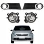 Kit Grades Parachoque Lado Direito e Lado Esquerdo + Par de Farol de Milha Vw Gol G5 2008 Até 2012