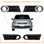 Kit Grades Parachoque Lado Direito e Lado Esquerdo + Par de Farol de Milha Vw Gol G5 2008 Até 2012