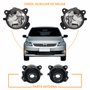 Kit Grades Parachoque Lado Direito e Lado Esquerdo + Par de Farol de Milha Vw Gol G5 2008 Até 2012