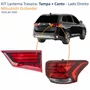 KIT Lanterna Traseira Mitsubishi Outlander 2016 Até 2020 Tampa + Canto Lado Direito Passageiro