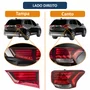 KIT Lanterna Traseira Mitsubishi Outlander 2016 Até 2020 Tampa + Canto Lado Direito Passageiro e Lado Esquerdo Motorista
