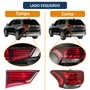 KIT Lanterna Traseira Mitsubishi Outlander 2016 Até 2020 Tampa + Canto Lado Esquerdo Motorista