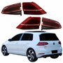 Kit Lanternas Traseira Vw Golf 2018 2019 2020 2021 Tampa E Canto Com Led