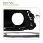 Kit Moldura Grade Farol Auxiliar Gm Cobalt 2016 2017 2018 2019 2020 Com Furo Friso Cromado