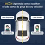 Kit Moldura Grade Farol Auxiliar Gm Cobalt 2016 2017 2018 2019 2020 Com Furo Friso Cromado Lado Direito Passageiro