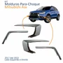 Kit Moldura Parachoque Dianteiro Mitsubishi Asx 2017 Até 2022 Superior Inferior Cromado