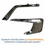 Kit Moldura Parachoque Dianteiro Mitsubishi Asx 2017 Até 2022 Superior Inferior Cromado Lado Esquerdo Motorista