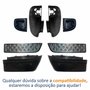 Kit Parachoque + Pisante + Ponteira + Refletor (Par) Traseiro Mitsubishi L-200 Triton 2008 Até 2014 Lado Direito Passageiro e Lado Esquerdo Motorista