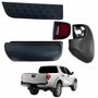 Kit Parachoque + Pisante + Ponteira + Refletor Traseiro Mitsubishi L-200 Triton 2008 Até 2014 Lado Direito Passageiro