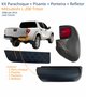 Kit Parachoque + Pisante + Ponteira + Refletor Traseiro Mitsubishi L-200 Triton 2008 Até 2014 Lado Direito Passageiro