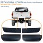 Kit Parachoque + Pisante Traseiro Mitsubishi L-200 Triton 2008 Até 2014 Lado Direito Passageiro e Lado Esquerdo Motorista