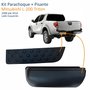 Kit Parachoque + Pisante Traseiro Mitsubishi L-200 Triton 2008 Até 2014 Lado Esquerdo Motorista