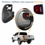Kit Ponteira + Refletor do Parachoque Traseiro Mitsubishi L-200 Triton 2008 Até 2014 Lado Direito Passageiro e Lado Esquerdo Motorista