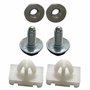 Kit Presilha Friso Tampa Traseira Peugeot 206 Hatch 2004 Até 2008 207 Hatch 2009 Até 2013 Com 6 Peças