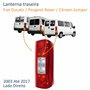 Lanterna Fiat Ducato Peugeot Boxer Citroen Jumper 2006 Até 2017 Bicolor Lado Direito Passageiro