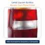 Lanterna Fiat Fiorino 2004 Até 2013 Bicolor Cristal Lado Esquerdo Motorista