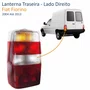 Lanterna Fiat Fiorino 2004 Até 2013 Bicolor Cristal Lado Esquerdo Motorista