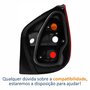 Lanterna Fiat Palio G2 2001 Até 2004 Tricolor Carcaça Preta Lado Esquerdo Motorista