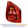 Lanterna Fiat Palio G2 2001 Até 2004 Tricolor Carcaça Vermelha Lado Direito Passageiro