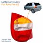 Lanterna Fiat Palio G2 2001 Até 2004 Tricolor Carcaça Vermelha Lado Esquerdo Motorista