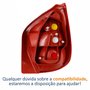 Lanterna Fiat Palio G2 2001 Até 2004 Tricolor Carcaça Vermelha Lado Esquerdo Motorista