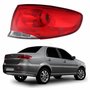 Lanterna Traseira Fiat Siena G4 2008 Até 2013 Canto Bicolor Lado Direito Passageiro