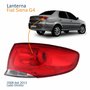 Lanterna Traseira Fiat Siena G4 2008 Até 2013 Canto Bicolor Lado Direito Passageiro