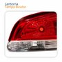 Lanterna Traseira Fiat Siena G4 2008 Até 2013 Tampa Bicolor Lado Direito Passageiro