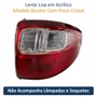 Lanterna Fiat Strada Working G5 2014 Até 2019 Canto Bicolor Cristal Lado Direito Passageiro