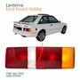 Lanterna Traseira Ford Escort Hobby 1987 Até 1992 Tricolor Lado Direito Passageiro