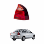 Lanterna Traseira Gm Corsa Sedan Frente Montana 2003 Até 2010 Ré Rosa Lado Direito Passageiro