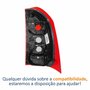 Lanterna Gm Montana 2003 até 2010 Bicolor Cristal Lado Esquerdo Motorista