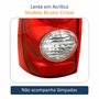 Lanterna Gm Montana 2003 até 2010 Bicolor Cristal Lado Esquerdo Motorista