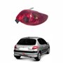 Lanterna Peugeot 206 2004 Até 2009 Toda Vermelha Lado Direito Passageiro