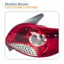 Lanterna Traseira Peugeot 207 Hatch 2008 Até 2016 Bicolor Grade Cromada Lado Direito Passageiro
